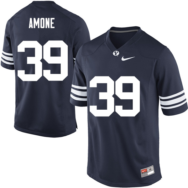 Men #39 Phillip Amone BYU Cougars College Football Jerseys Sale-Navy - Click Image to Close
